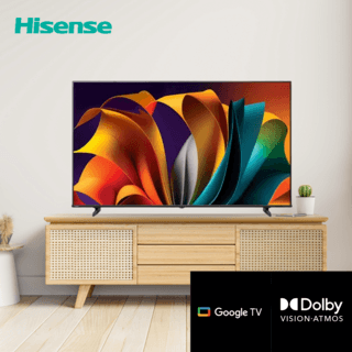 HISENSE โทรทัศน์ UHD LED GoogleTV 43 นิ้ว รุ่น 43A6500N สีดำ 