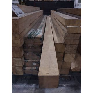 GREAT WOOD เสาไม้ยางพารา อบจ๊อยส์ BB RB 3x3x300ซม.