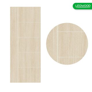 LEOWOOD ประตู UPVC ทนน้ำ ทนปลวก สี Tango ลาย 04 ขนาด 80x200 ซ.ม