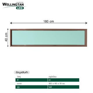 WELLINGTAN (LIKE) ช่องแสงอะลูมิเนียม 180 x 40 ซม. สีชา