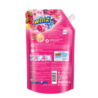 WHIZ วิซ น้ำยาถูพื้น แบบเติม ขนาด 650 มล.สีีชมพู