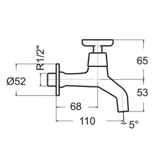 American Standard ก๊อกล้างพื้นปากกรอง รุ่น วินสตัน