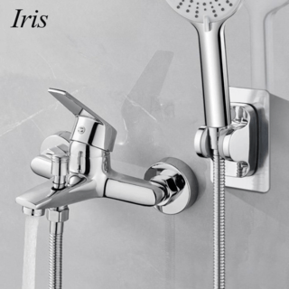 Iris สายฝักบัวสแตนเลส น๊อตทองเหลือง 1.2m รุ่น IR-01