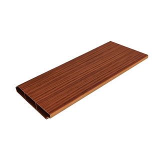 GREAT WOOD ไม้บัวล่าง UPVC P100-B-C 100x18x3000 มม. สีเชอรี่