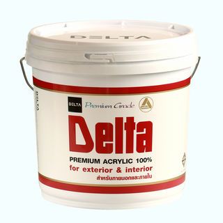 Delta สีน้ำอะครีลิค ทาภายนอก ด้าน เบส B 9 ลิตร