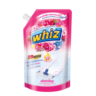 WHIZ วิซ น้ำยาถูพื้น แบบเติม ขนาด 650 มล.สีีชมพู