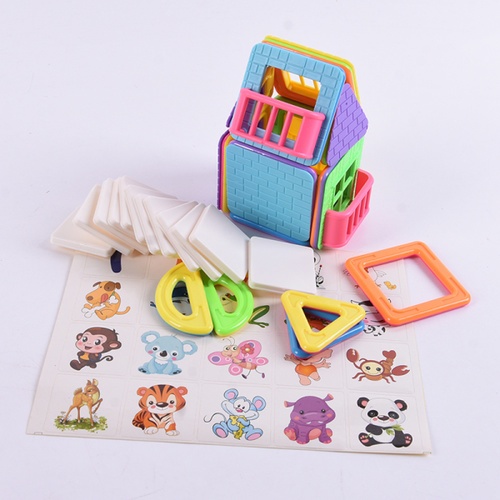 TOYS ชุดของเล่นตัวต่อแม่เหล็ก 45ชิ้น #3366-21 (32x28x4.8ซม.)