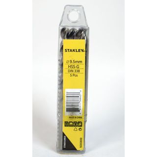 STANLEY ดอกเจาะเหล็ก HSS 9.5มม (5pcs.) รุ่น STA50124B05