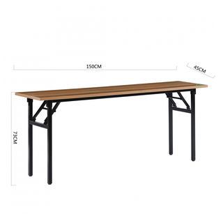 TABIO โต๊ะพับอเนกประสงค์ ลายไม้ รุ่น S-15045D.W ขนาด 150x45x73ซม. สีดริฟท์วูด