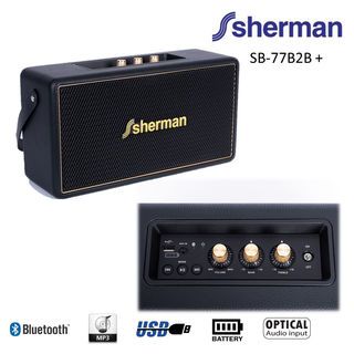 Sherman ชุดลำโพงบลูทูธ 50 วัตต์ รุ่น SB-77B2B PLUS สีดำ