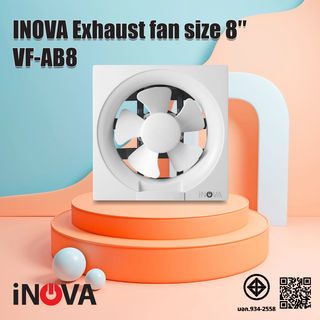 INOVA พัดลมระบายอากาศติดผนัง ขนาด 8 นิ้ว รุ่น VF-AB8 สีขาว