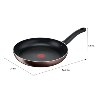 TEFAL กระทะก้นแบน 24 ซม. DAY BY DAY รุ่น G1430495