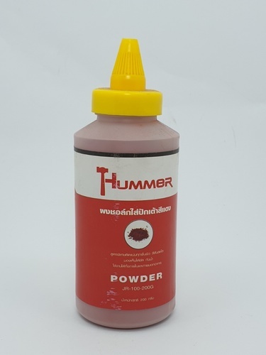 HUMMER ผงชอล์กสีแดง สำหรับใส่ปักเต้า ขนาด 200 กรัม รุ่น JR-100-200G