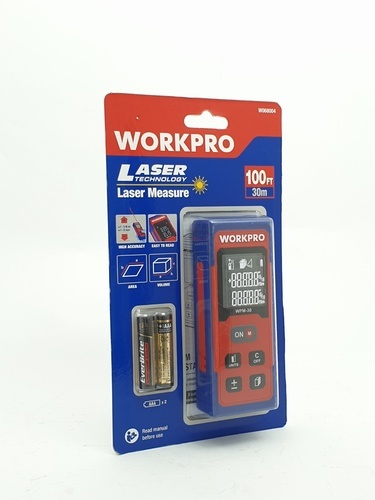 WORKPRO เลเซอร์วัดระยะแบบมือถือ 30ม. รุ่น W068004