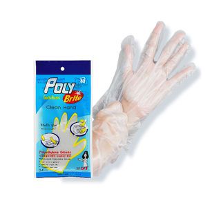 POLY-BRITE ถุงมืออเนกประสงค์ ขนาด 13x2x24 ซม. 24 ชิ้น/ซอง รุ่น HDPE