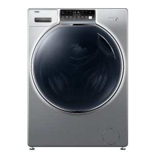 HAIER เครื่องซักอบผ้าฝาหน้า อินเวอร์เตอร์ 15/10 กก. HWD150-B1601U1 สีเงิน