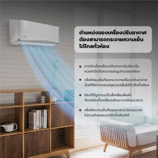 MIDEA เครื่องปรับอากาศ Fixed speed  ขนาด 12000 บีทียู : MSVG-12CRN8-SC6