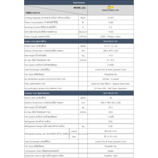 MITSUBISHI HEAVY DUTY เครื่องปรับอากาศ Standard Non-Inverter ขนาด 15000 BTU  DXK15CXV-W1 สีขาว