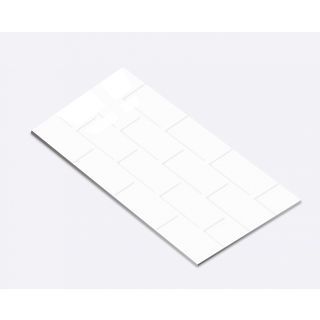 Marbella กระเบื้องเซรามิคปูผนัง 30x60 ซม. Brick white HY36001 Gloss (9P)