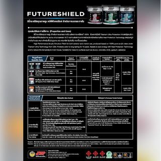 JBP สีน้ำทาภายนอกและภายใน FUTURESHIELD SG BASE A 2.5 กล