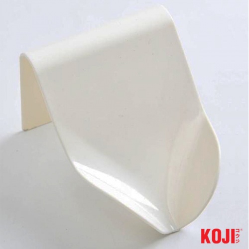 KOJI DIY ถาดวางสบู่ 1 ก้อน ติดผนัง รุ่น 2CQS007 ขนาด 9x9.5x9.5 cm. สีขาว