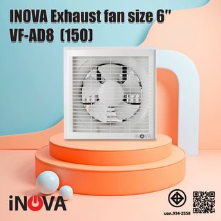 INOVA พัดลมระบายอากาศติดผนัง ขนาด 6 นิ้ว รุ่น VF-AD8(150) สีขาว