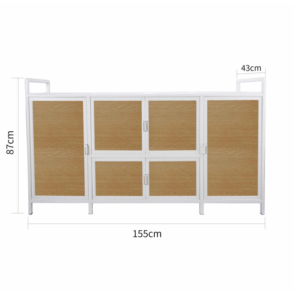 CROWN ตู้อเนกประสงค์ในครัว 155x43x87 ซม. WOODY สีน้ำตาล