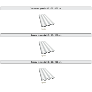 ห้าห่วง กระเบื้องหลังคาไตรลอน 0.5x50x150 ซม. คูลพลัส