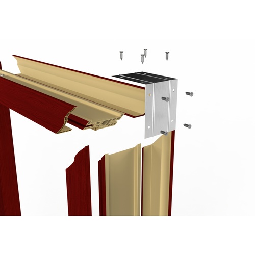 WELLINGTAN วงกบประตู WPC พร้อมซับวงกบ WPCDF-W2-02 80x200ซม. APPLE WOOD