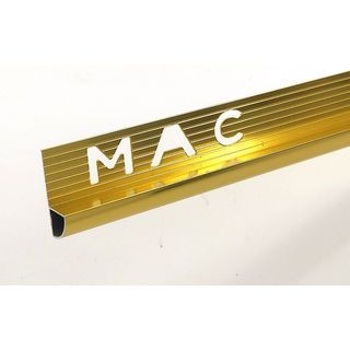 MAC คิ้วอลูมิเนียมแบบโค้ง ขนาด 10 มม. ยาว 2 เมตร. รุ่นDAT009 สีทอง