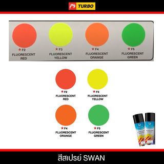 SWAN สีสเปรย์สะท้อนแสง F5 400cc.  สีเขียว Green