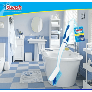 Swash แปรงขัดร่องกระเบื้อง-ร่องยาแนว สีขาว