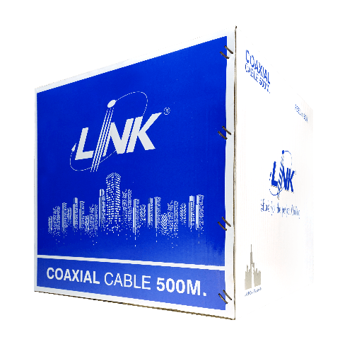 LINK สายเคเบิ้ล  CCTV RG 6 LINK SH. 95%  (500 M./ Box) รุ่น CB-0106A-WH สีขาว
