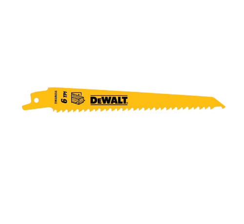 DEWALT ใบเลื่อยชัก 6 นิ้ว DW4802 ตัดไม้ (Pack 5)