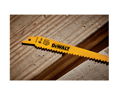 DEWALT ใบเลื่อยชัก 6 นิ้ว DW4802 ตัดไม้ (Pack 5) 