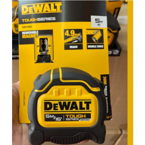 DEWALT ตลับเมตร 5M DWHT36915-30 Tough Tape