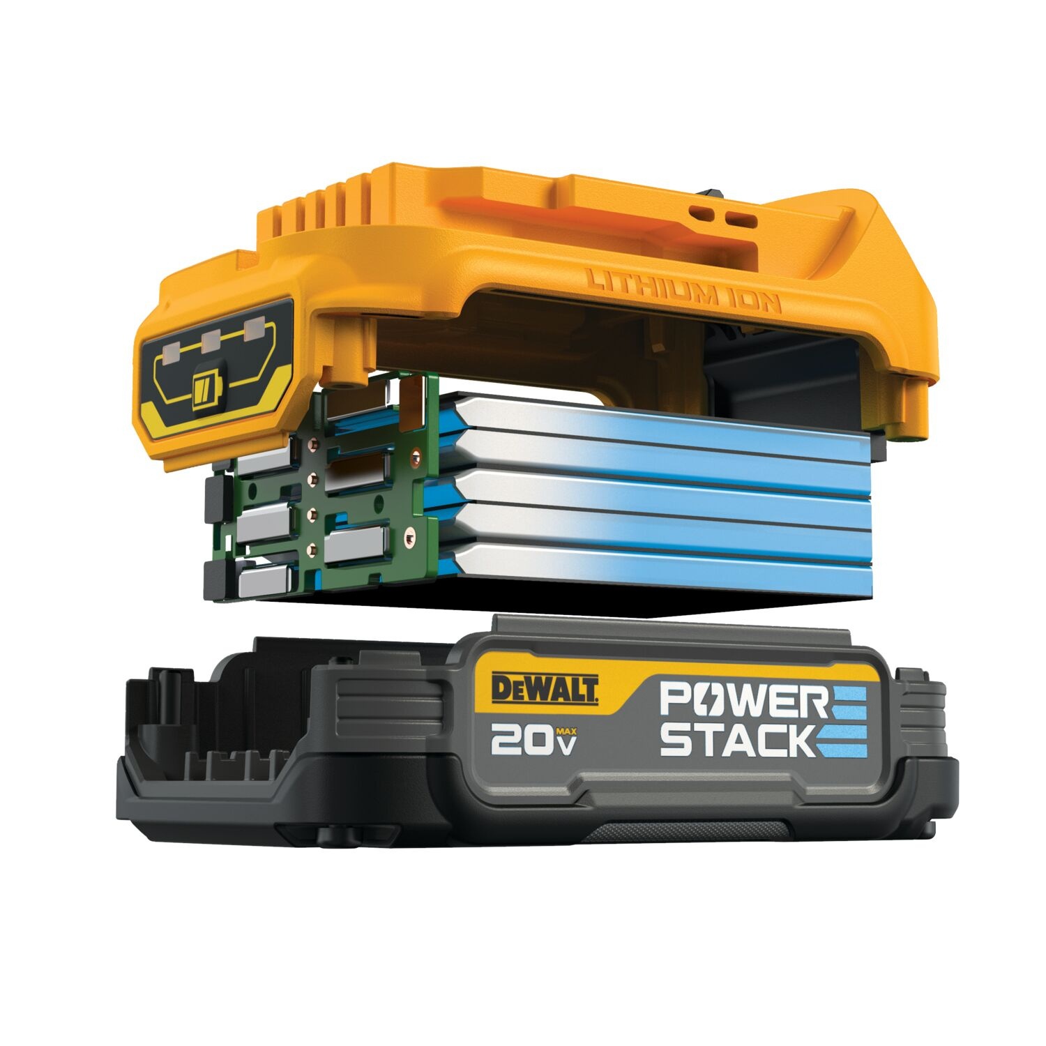 DEWALT แบตเตอรี่ Powerstack 20V Max 1.7AH DCL040E1-B1 พร้อมไฟฉาย LED