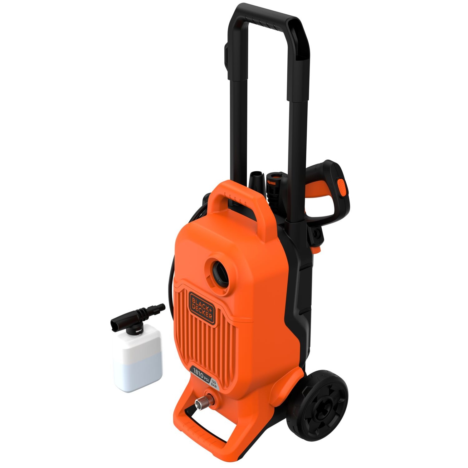 BLACK+DECKER เครื่องฉีดน้ำแรงดันสูง 125 บาร์ 1700W BEPW1800T-B1