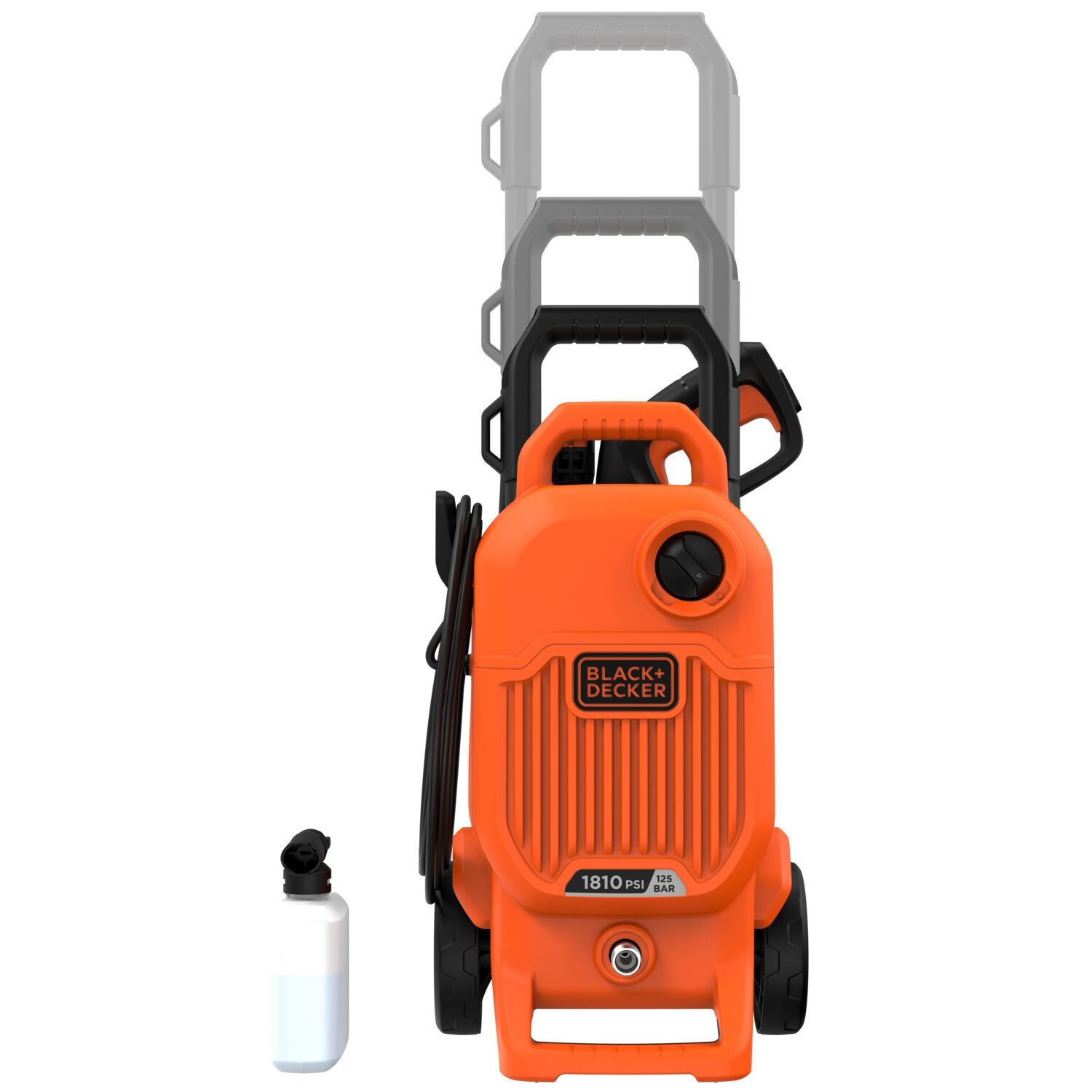 BLACK+DECKER เครื่องฉีดน้ำแรงดันสูง 125 บาร์ 1700W BEPW1800T-B1