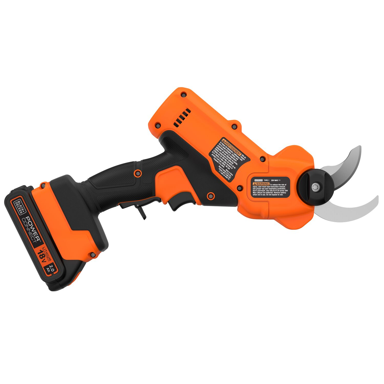 BLACK+DECKER กรรไกรตัดกิ่งไร้สาย 18V BCPP18D1-QW