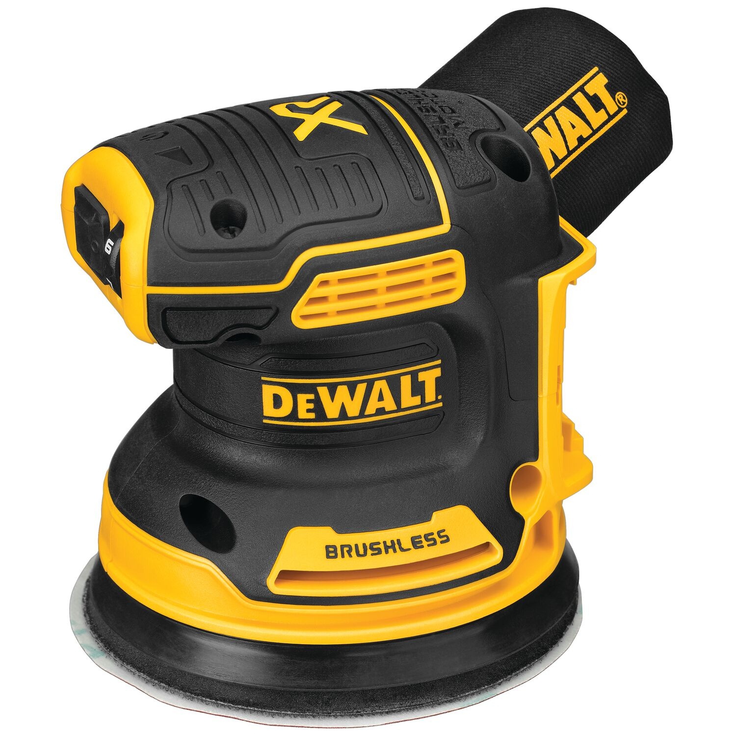 DEWALT เครื่องขัดกระดาษทรายกลม ไร้สาย ไร้แปรงถ่าน 125 มม. DCW210N-KR