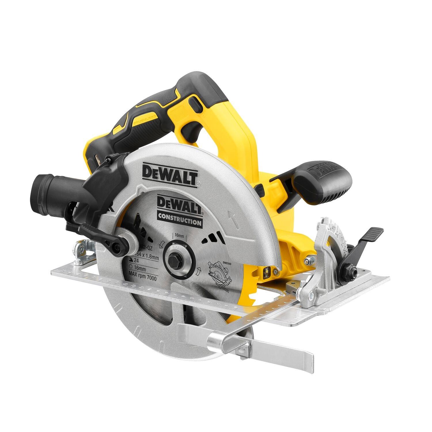 DEWALT เลื่อยวงเดือนไร้สาย 7 นิ้ว 18V(20V Max) ไร้แปรงถ่าน DCS570N-B1 เฉพาะตัวเครื่อง