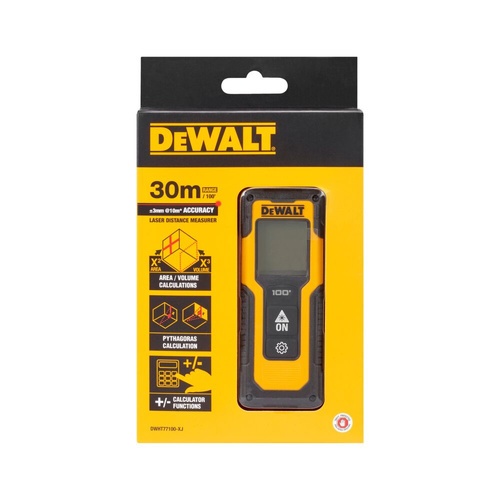 DEWALT เลเซอร์วัดระยะ 30 เมตร DWHT77100-XJ