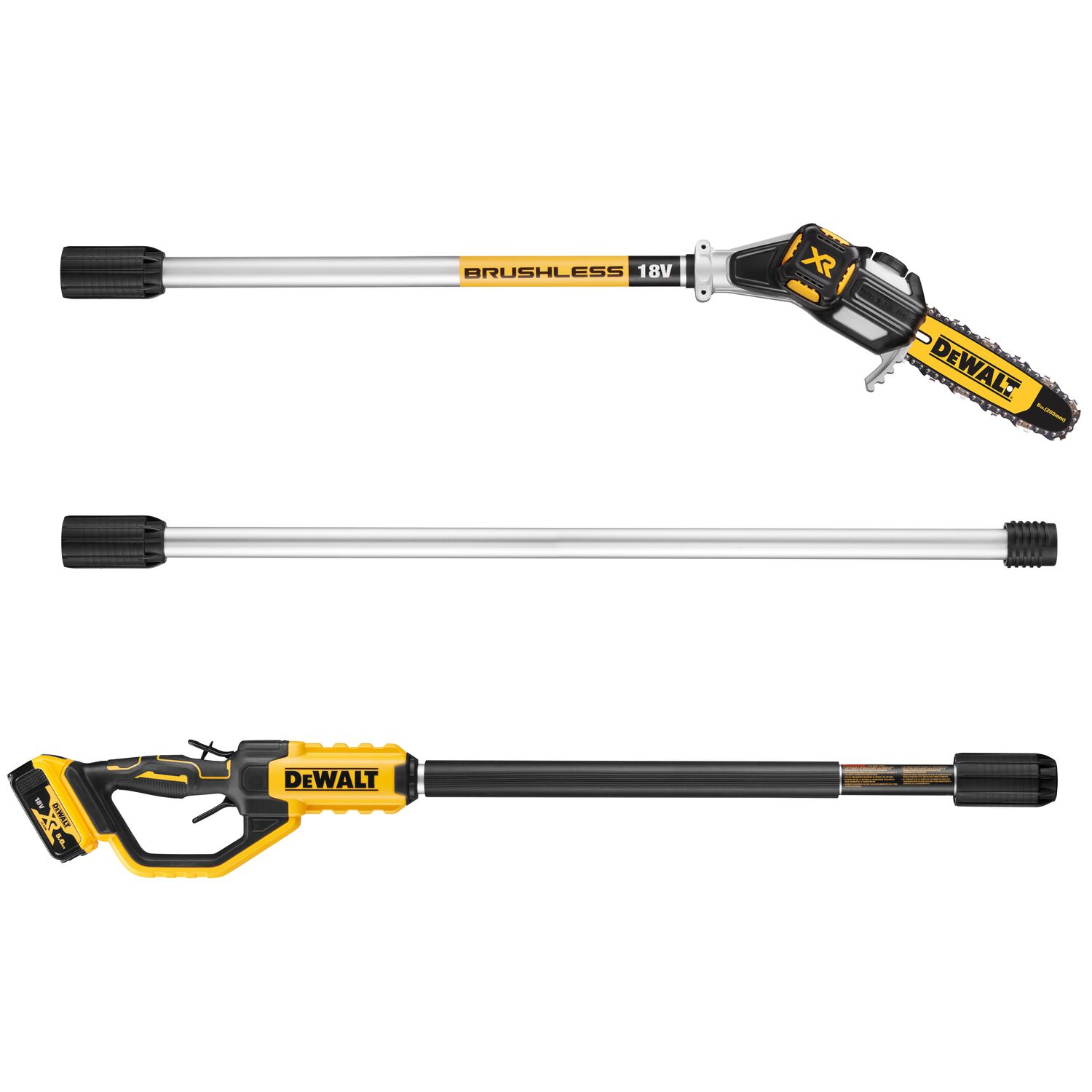 DEWALT เลื่อยตัดกิ่งด้ามยาวไร้สาย 18V DCMPS567N-XJ เฉพาะตัวเครื่อง