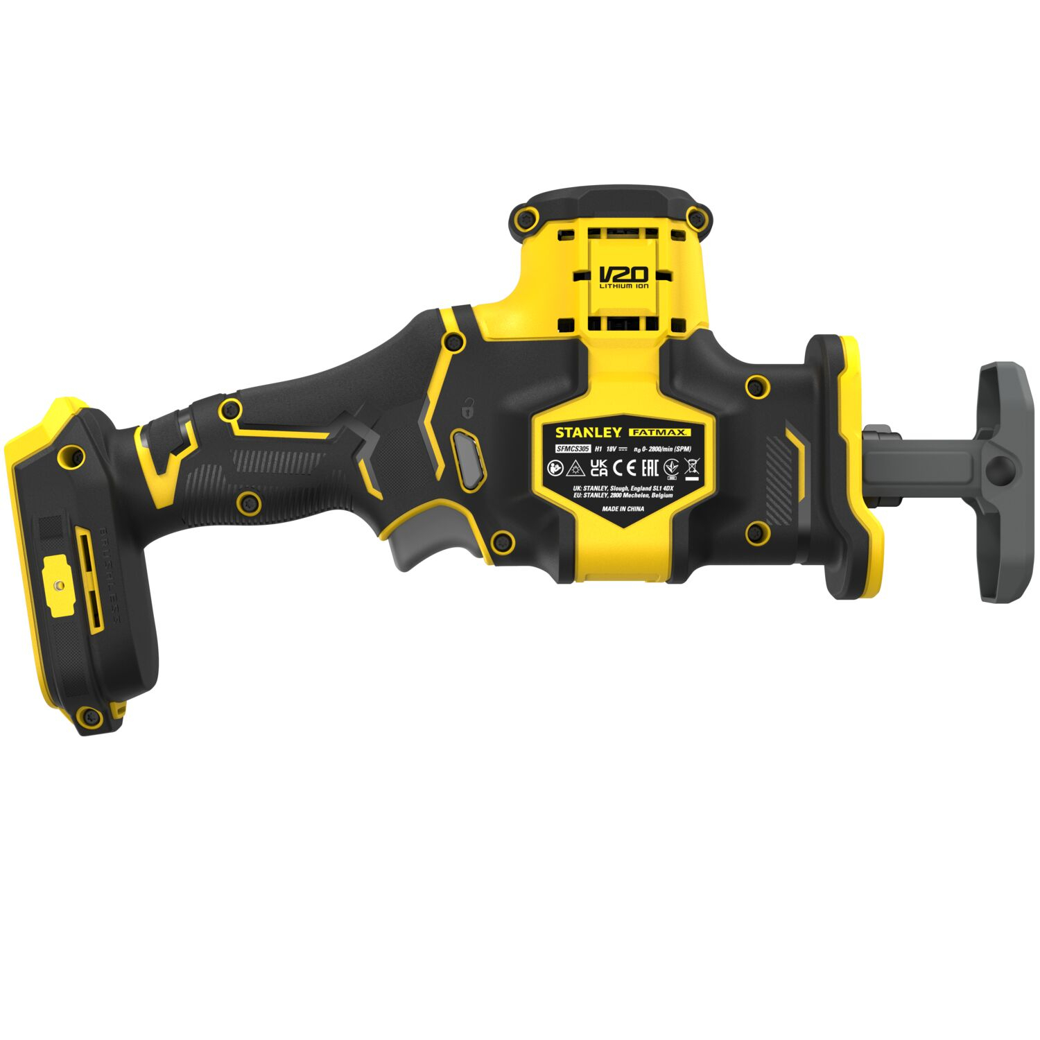 STANLEY เลื่อยชักมือเดียวไร้สายไร้แปรงถ่าน 20V SBR305-KR เฉพาะตัวเครื่อง