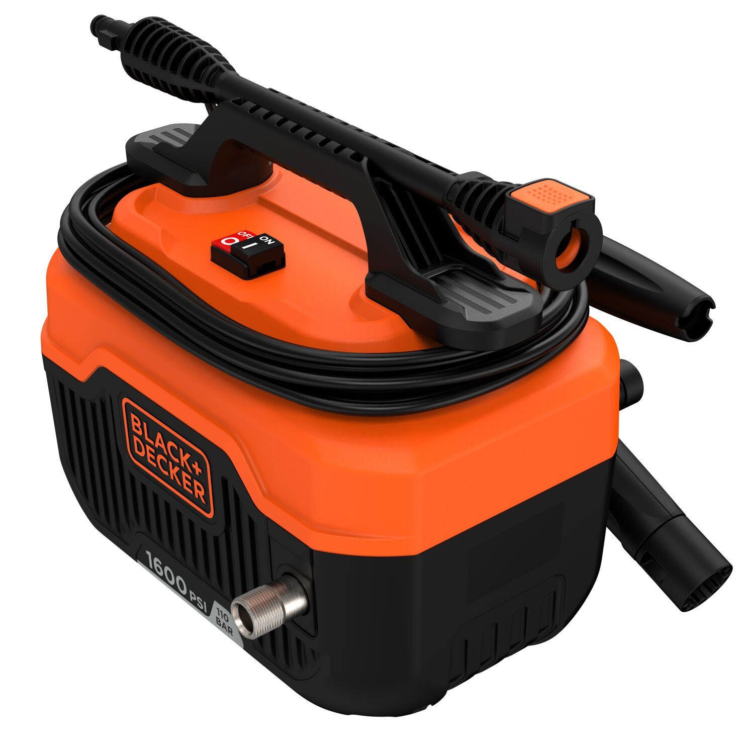 BLACK+DECKER เครื่องฉีดน้ำแรงดันสูง 110 บาร์ 1300W BEPW1600HTH-B1