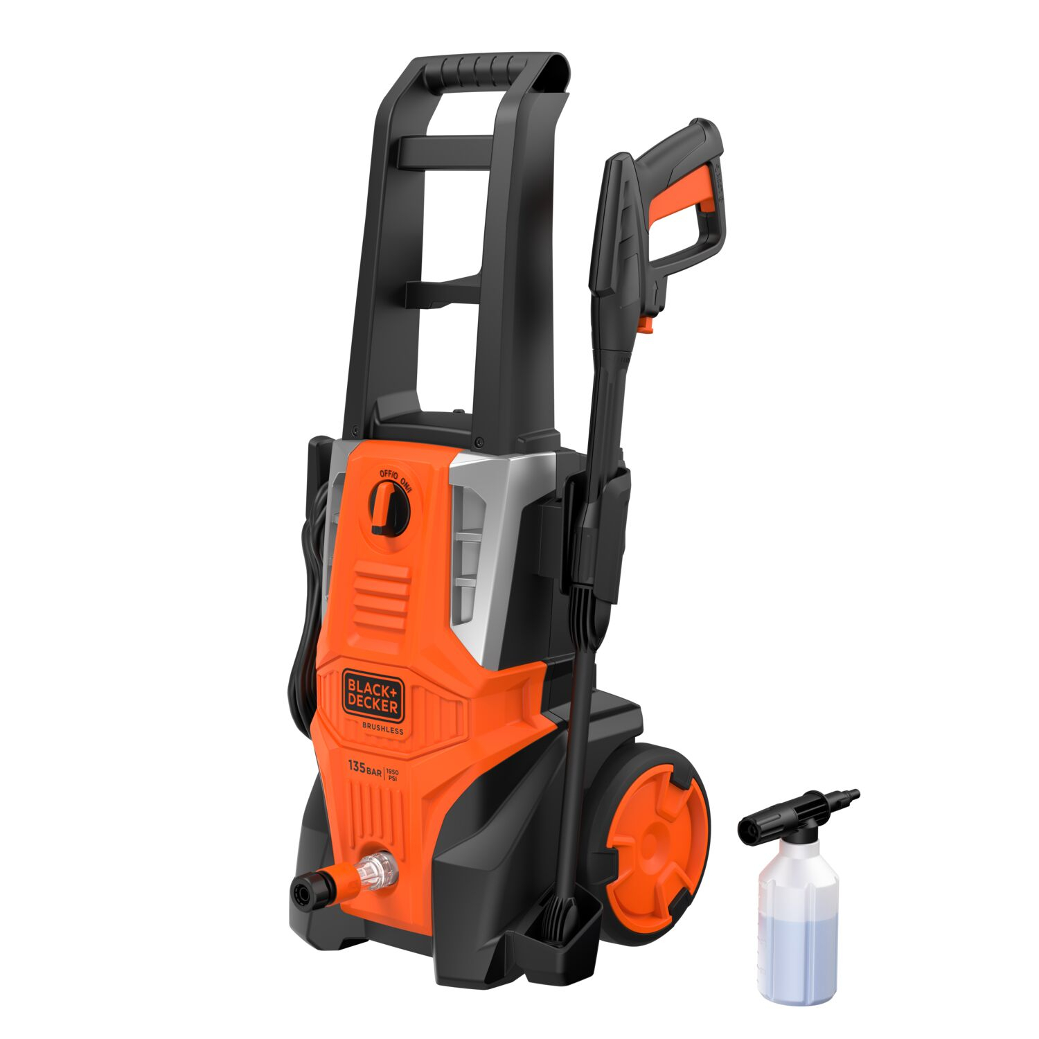 BLACK+DECKER เครื่องฉีดน้ำแรงดันสูง 135 บาร์ 1800W BEPWB2000TH-B1