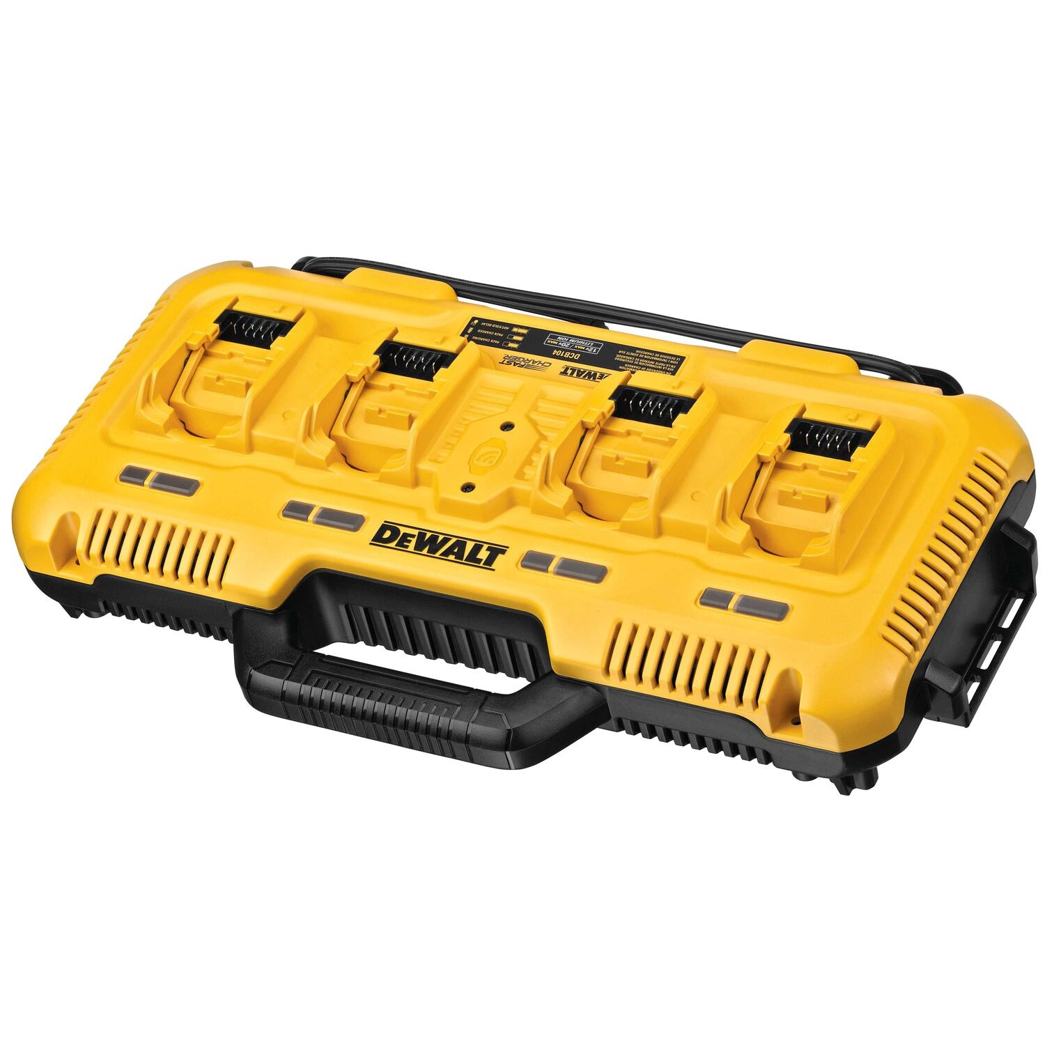 DEWALT แท่นชาร์จแบตเตอรี่ 4 ช่อง 12/20/60V Max DCB104-QW