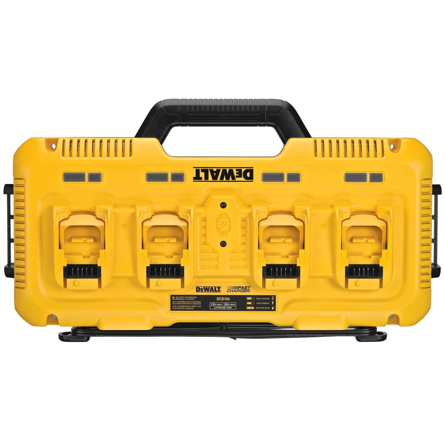 DEWALT แท่นชาร์จแบตเตอรี่ 4 ช่อง 12/20/60V Max DCB104-QW