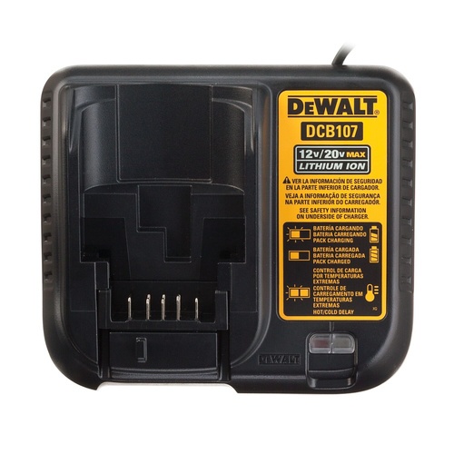 DEWALT แท่นชาร์จแบตเตอร์รี่ 10.8-18V. DCB107-B1